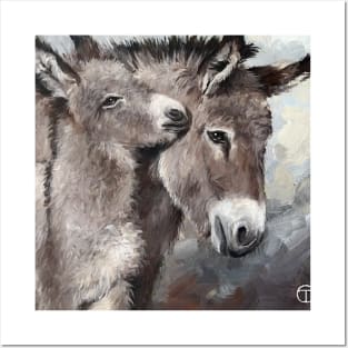 Two Donkeys Posters and Art